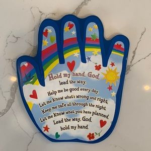 Hold My Hand God - Wooden Children’s Prayer Gift